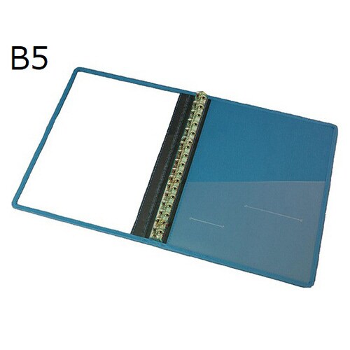 カルテブッククリアータイプB5 40mm26穴 青