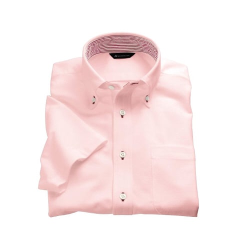 ニットシャツ 兼用 半袖 ピンク SSS