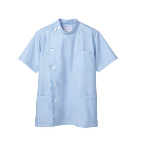 ケーシー メンズ 半袖 サックス 6L