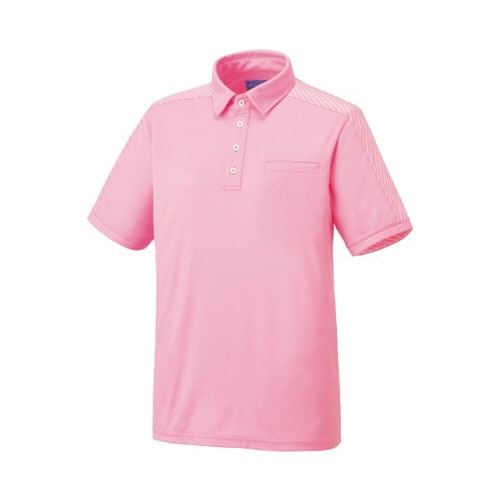 ニットシャツ ピンク M