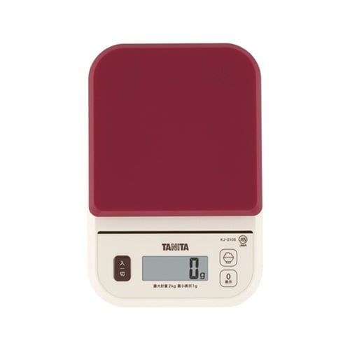 デジタルクッキングスケール レッド