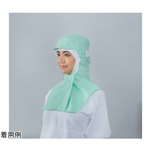 ストレッチポプリン フードツバ付き グリーン L