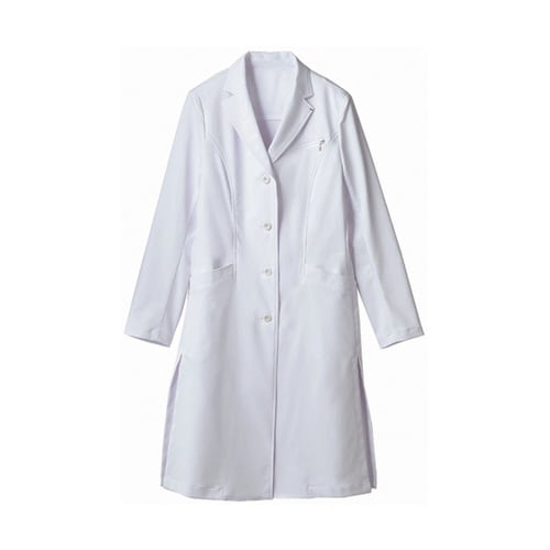 ドクターコート レディス長袖 ホワイト M