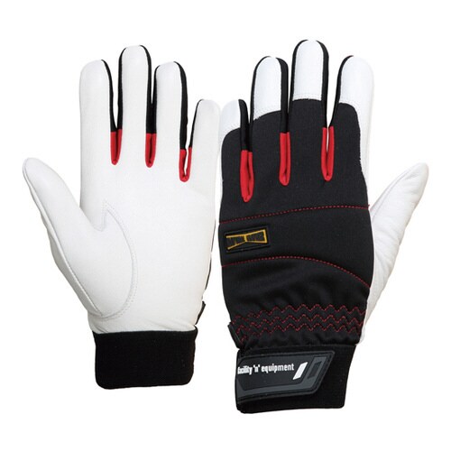 牛革手袋 ホワイト M