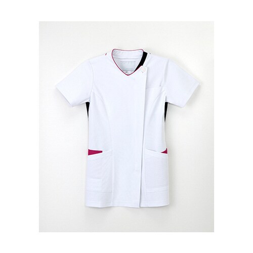 女子スクラブ Tネイビー+ピンク L