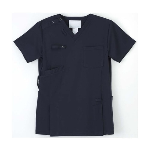 男女兼用スクラブ ネイビー L