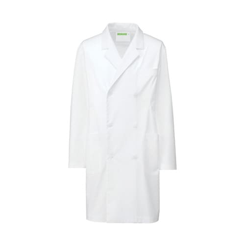 メンズ診察衣Wハーフ丈 ホワイト L