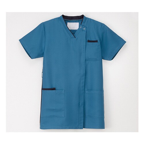 男女兼用スクラブ ターコイズ L