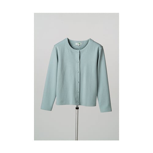 くるみボタンカーディガン ミント M