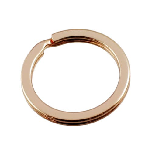 鉄平押しキーリング 25mm ピンクゴールド