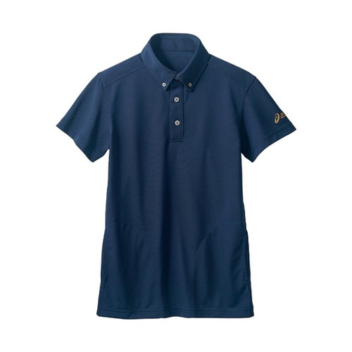 ポロシャツ 兼用 半袖 ネイビー LL