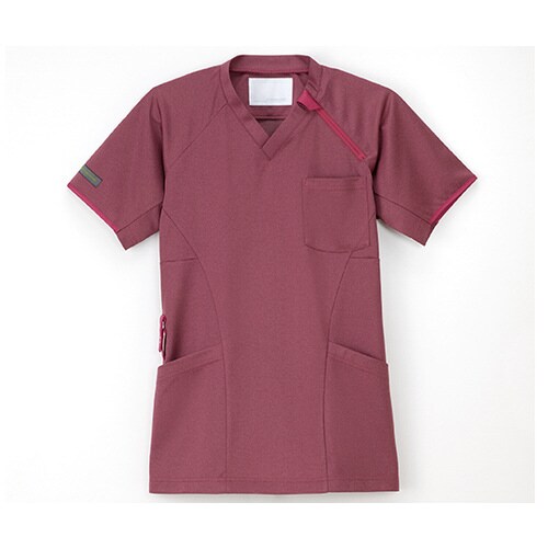 ニットシャツ バーガンディ LL