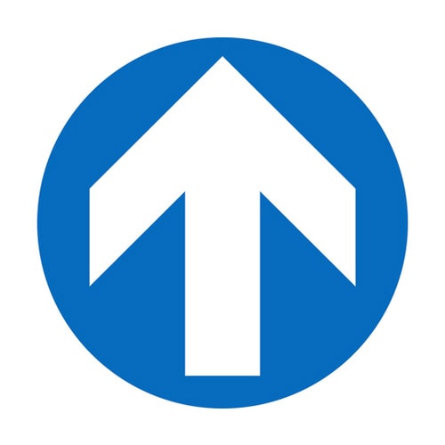 階段蹴込み板用標示ステッカー