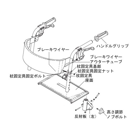 (トライリンク用)高さ調節ノブボルト