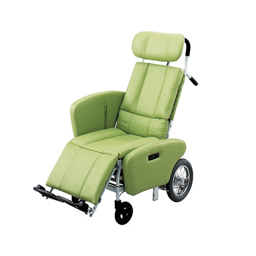 昇降式フルリクライニング車いす サイドガード付き