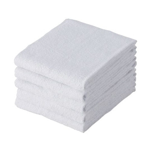 ライトカラーフェイスタオル5枚組 ホワイト