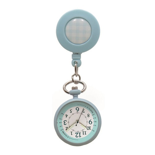 ナースウォッチ(リールクリップ付き)ブルー