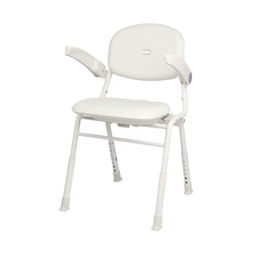 ユニプラスミドルシャワーチェア ホワイト