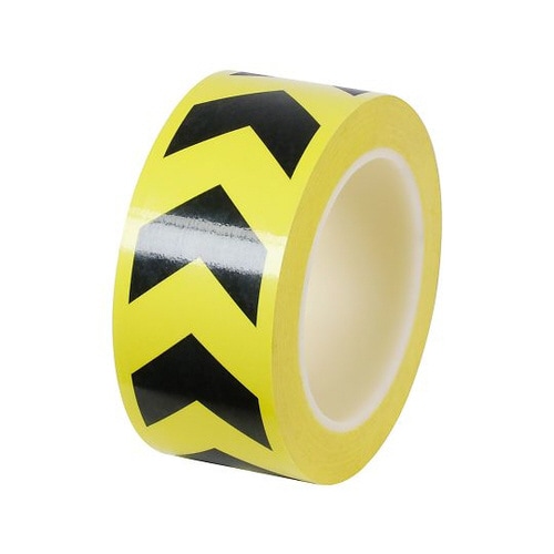 誘導ラインテープ(PET加工) 黄色/黒