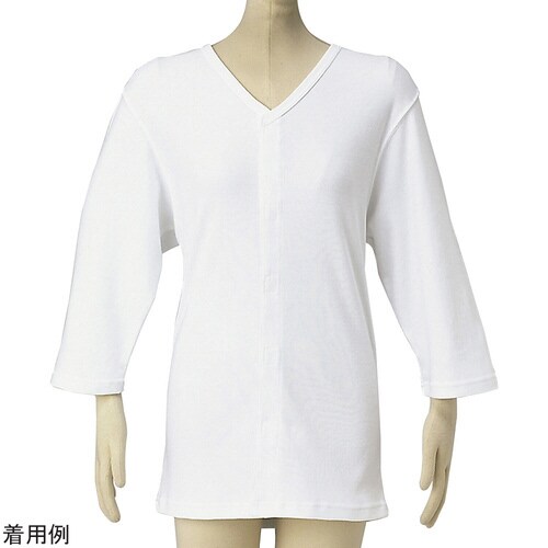 前開き肌着(紳士用)七分袖マジック S