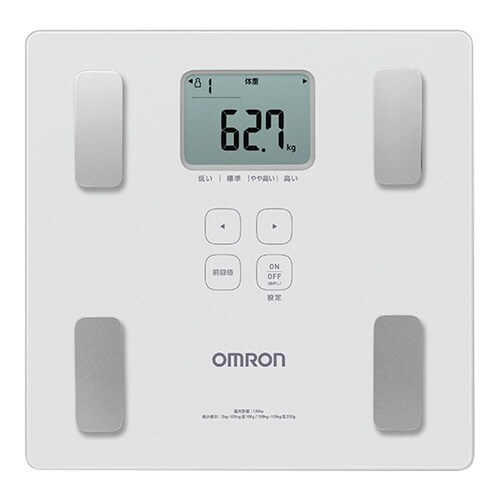 体重体組成計 ホワイト 約285×280×28