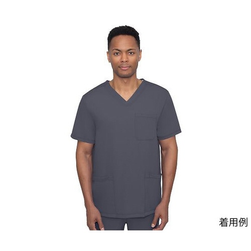 スクラブトップス L相当 グレー