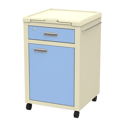 床頭台 ブルー