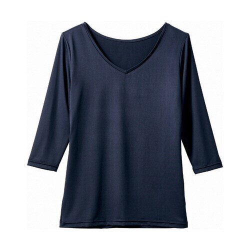 インナーレディス 7.2分袖 ネイビー LL