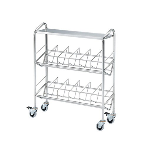 カルテワゴン(筆記台付き・パイプタイプ)