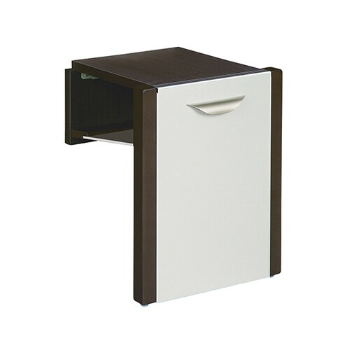 玄関用収納チェアー ダークブラウン