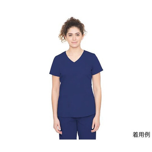 スクラブトップス L相当 ネイビー
