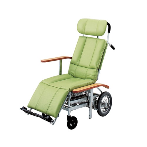 昇降式フルリクライニング車いす サイドガード無し