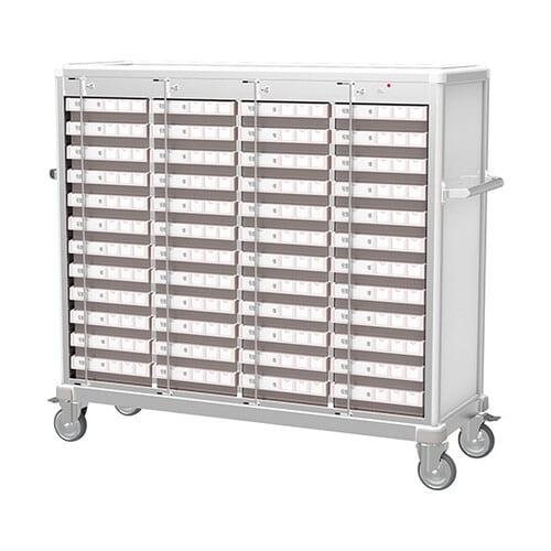 与薬カート48床用(与薬トレー付)