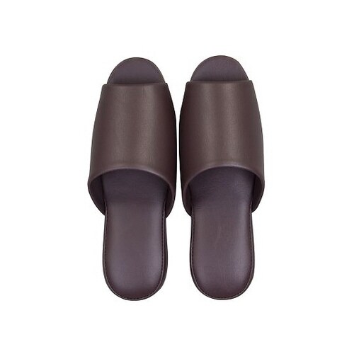 ベーシックスリッパ ダークブラウン L