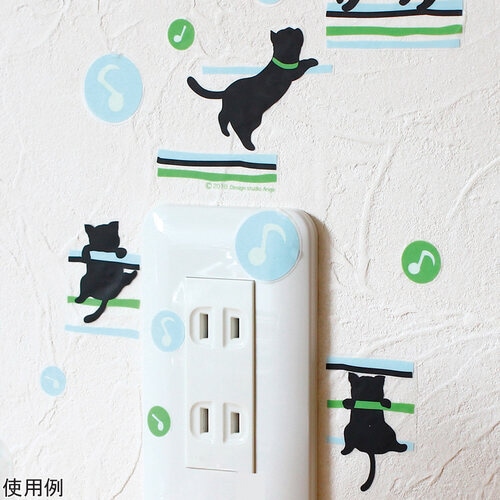 蓄光スイッチステッカー 光る音符