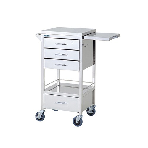 麻酔カート(補助天板付き)