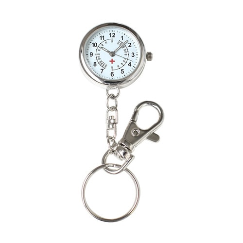 簡易脈拍計付キーホルダーウォッチ ブルー