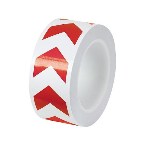 誘導ラインテープ(PET加工) 白/赤