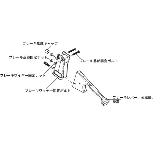 (トライリンク用)ブレーキ基部キャップ