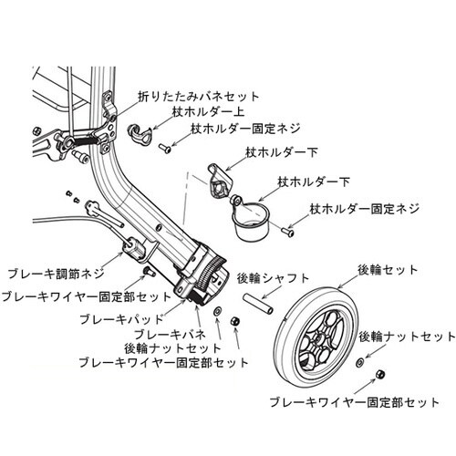 ブレーキ調節ネジ