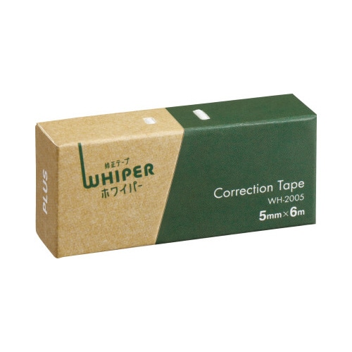 ホワイパー 紙ケース入り修正テープ5mm グリーン