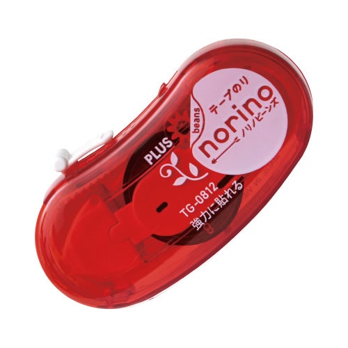 ノリノビーンズ 強力に貼れる クリアレッド