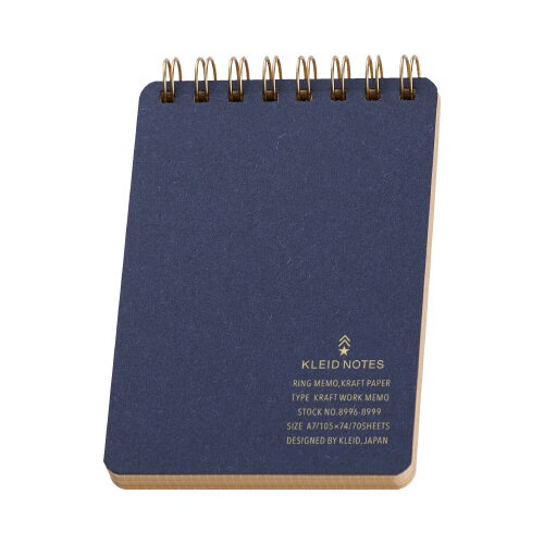 kleid クラフトワークメモA7 ネイビー