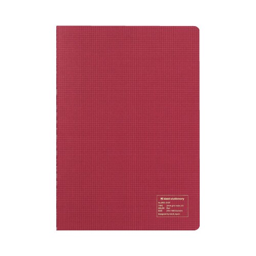 kleid 2mmグリッドノートA5 レッド