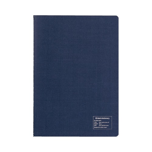 kleid 2mmグリッドノートA5 ネイビー