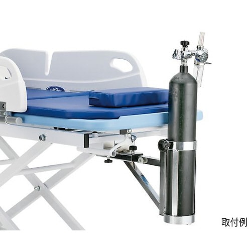 ストレッチャー(省力昇降機構付)タテ型酸素ボンベ架