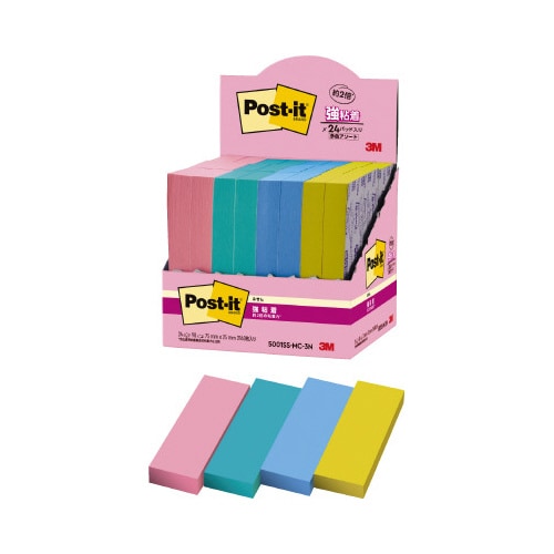 強粘着マルチカラー3 75×25 4色 24冊