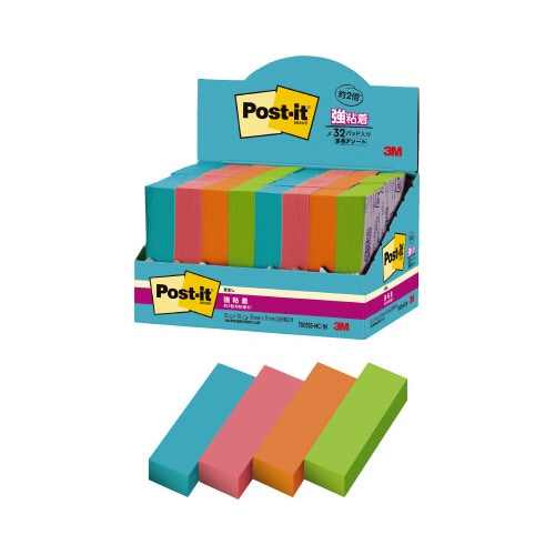 強粘着マルチカラー1 50×15 4色 32冊