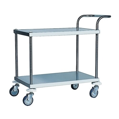 キッチンワゴン 2段式 片側持ち手付