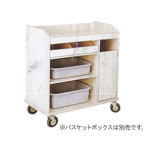 木製下げワゴン 白